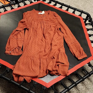 Loft dress size  S rust color cute features box #5